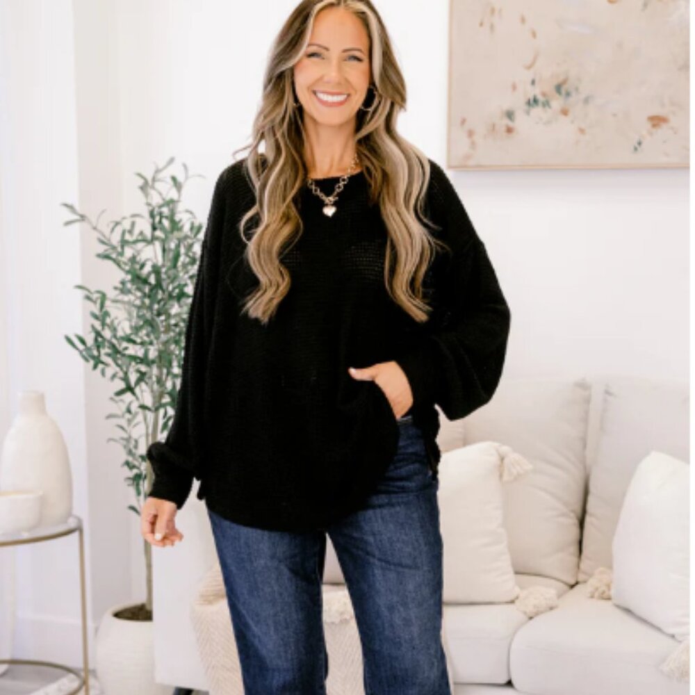 Chic Soul What's The Rush Top - Black Top Size 2X NWT